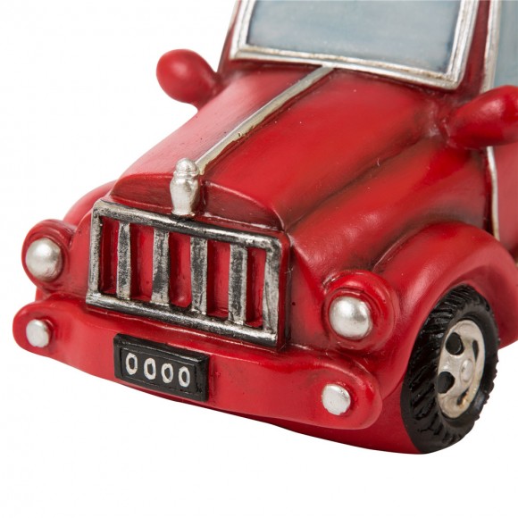 Glitzhome Glitzhome Christmas Table Decor Ornaments 12.52"L Red Truck With Lighted Tree