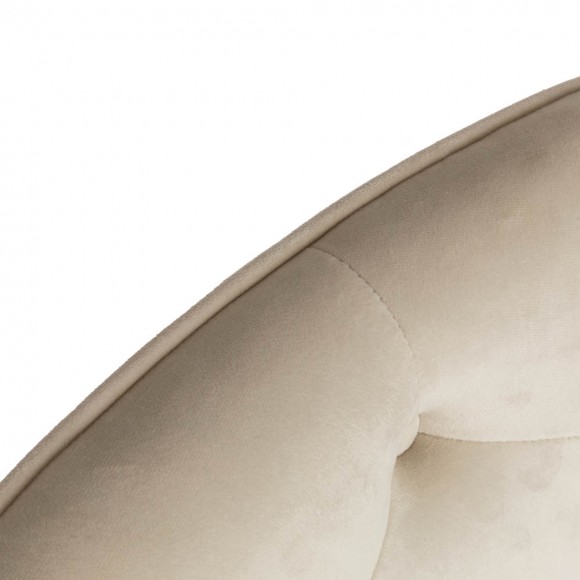 Glitzhome Glitzhome Cream Velvet Gaslift Adjustable Swivel Office Chair/Desk Chair