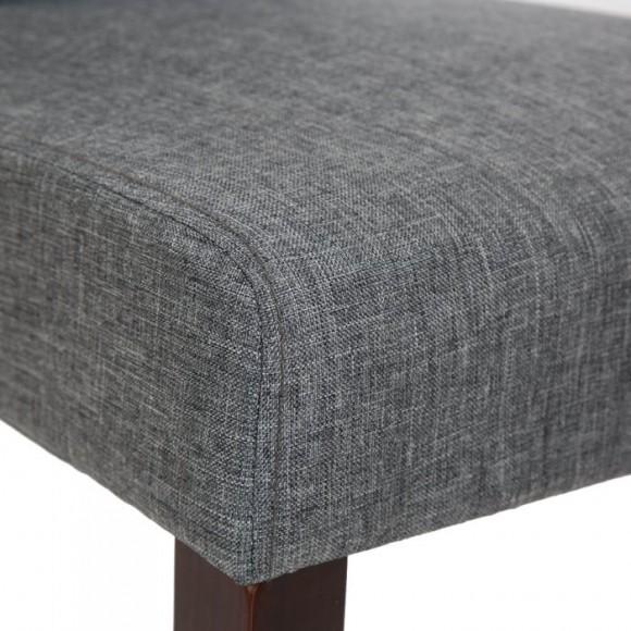 Glitzhome Glitzhome Dark Gray Upholstered Fabric Dining Chairs With Tufted Back Set Of 2