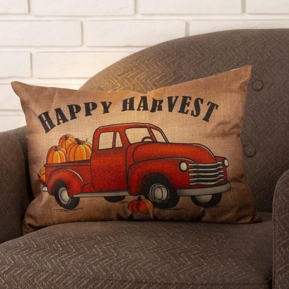 Glitzhome Glitzhome Decorative Pillow Happy Harvest Truck Pillow