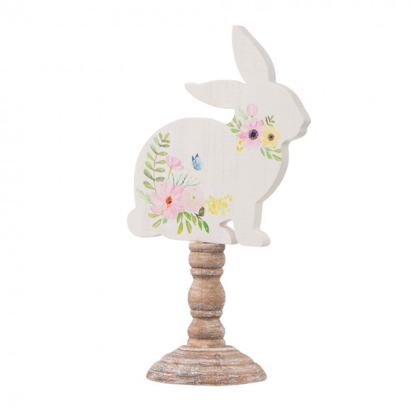 Glitzhome Glitzhome Easter Wooden Bunny Table Décor Set Of 2