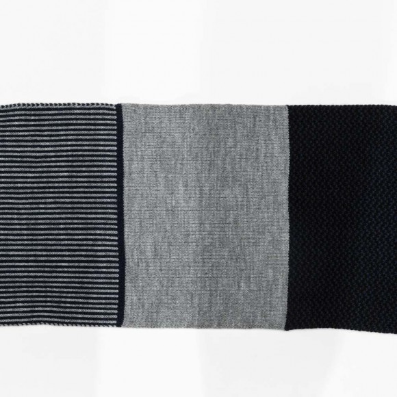 Glitzhome EUty Men's Black White And Grey Scarf