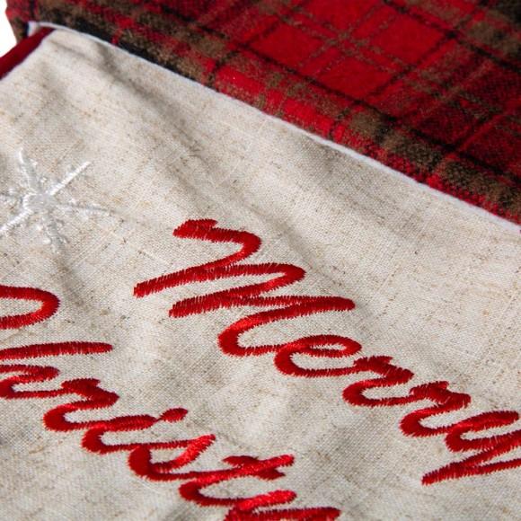 Glitzhome Glitzhome Fabric Christmas Stocking - Dachshund