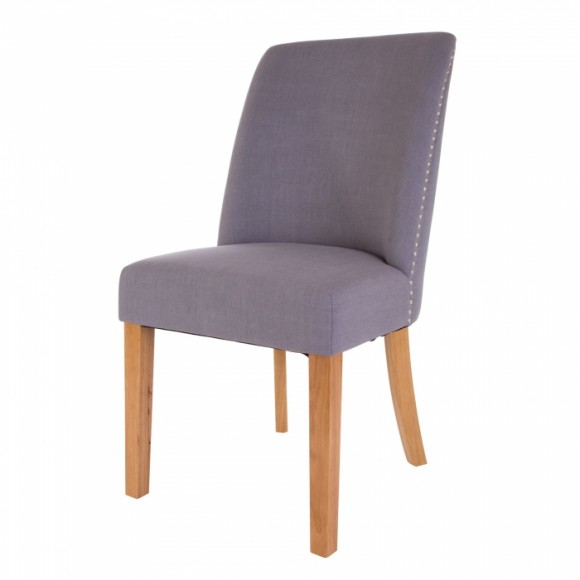 Glitzhome Glitzhome Fabric Dining Chairs Blue Gray Set Of Two