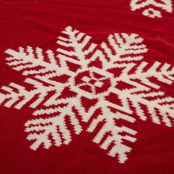 Glitzhome Glitzhome Fabric Merry Christmas Tree Skirt Christmas Home Decor 48" Inches(in Diameter)