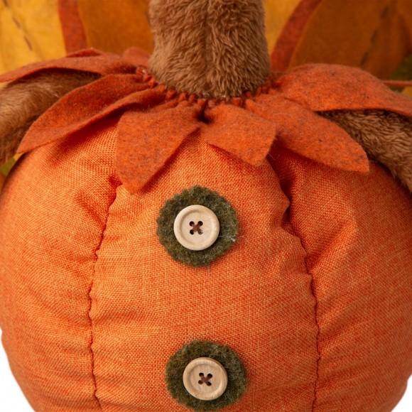 Glitzhome Glitzhome Fabric Turkey Standing Decor With Telescoping Legs And LED Lights