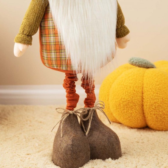 Glitzhome Glitzhome Fall Telescoped Fabric Gnome Standing Decor