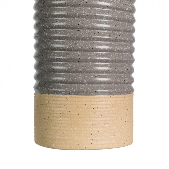 Glitzhome Glitzhome Farmhouse Gray/Brown Two-tone Decorative Metal Vase Set Of 3