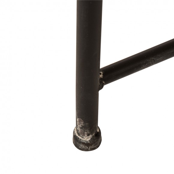 Glitzhome Glitzhome Farmhouse Metal Enamel Serving Tray Table