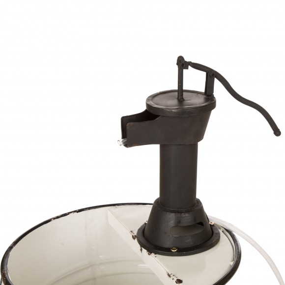 Glitzhome Glitzhome Farmhouse Metal Enamel Two Tier Fountain 31.5"H