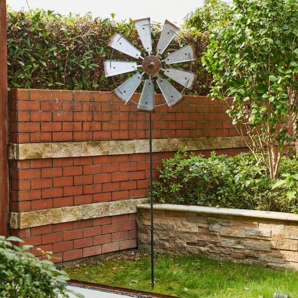 Glitzhome Glitzhome Farmhouse Metal Galvanized Windmill Yard Stake Or Wall Décor