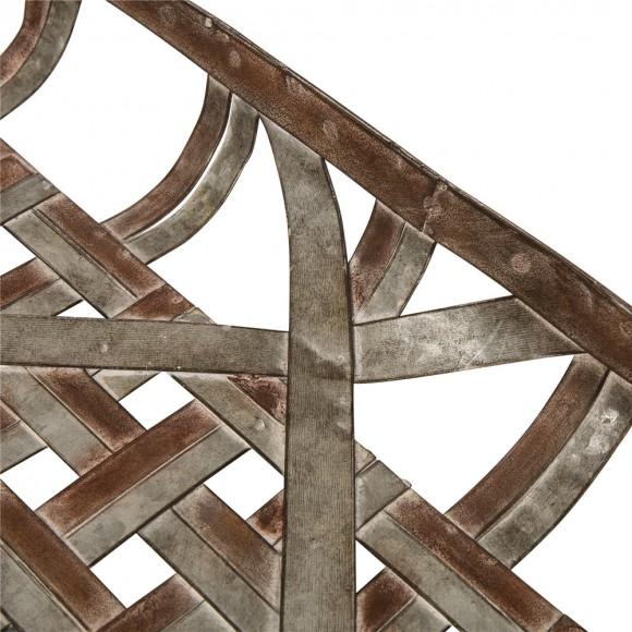 Glitzhome Glitzhome Farmhouse Oversized Galvanized Metal Wall Basket Set Of 2