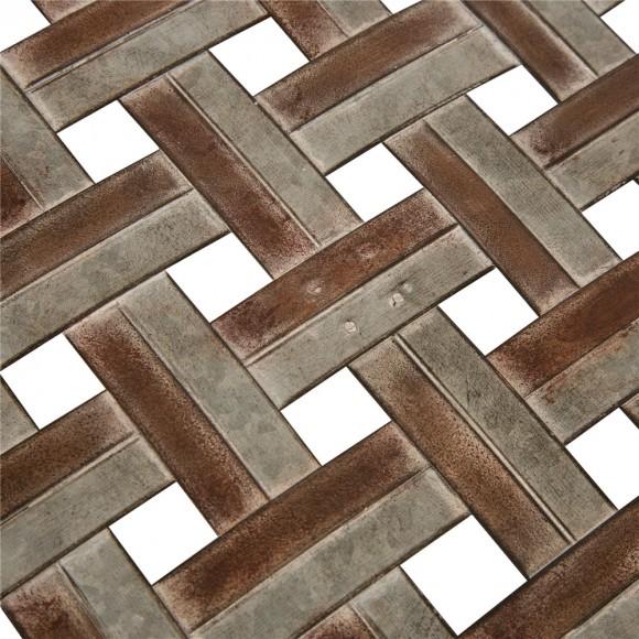 Glitzhome Glitzhome Farmhouse Oversized Galvanized Metal Wall Basket Set Of 2