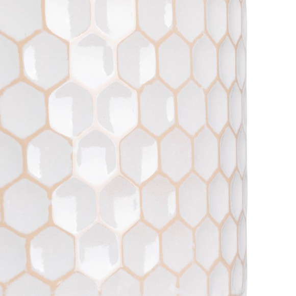 Glitzhome Glitzhome Farmhouse White Decorative Metal Vase Set Of 3