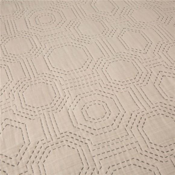 Glitzhome Glitzhome Full Queen Cotton Diamond Pattern Quilt