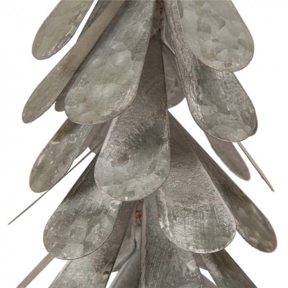 Glitzhome Glitzhome Galvanized Metal Christmas Table Tree Decor Set Of 2