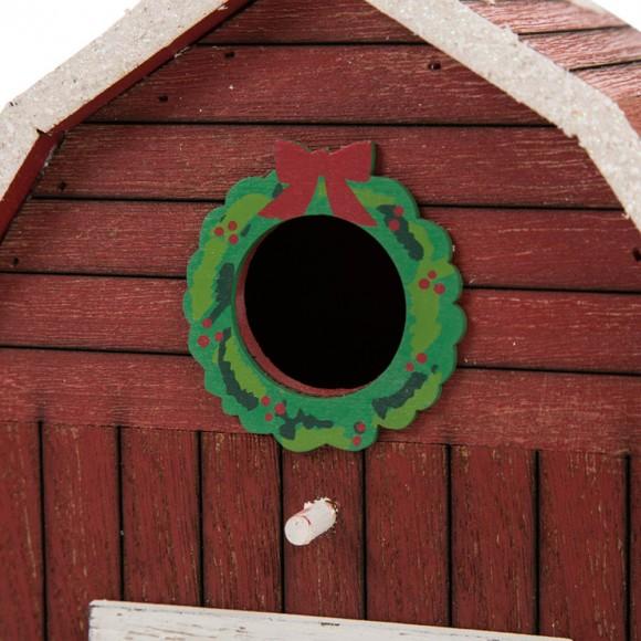 Glitzhome Glitzhome 10"H Wooden Barn Birdhouse