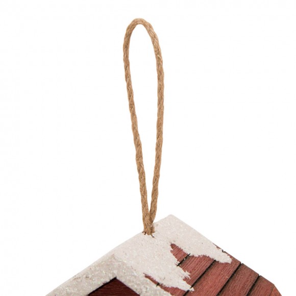 Glitzhome Glitzhome 10"H Wooden Barn Birdhouse