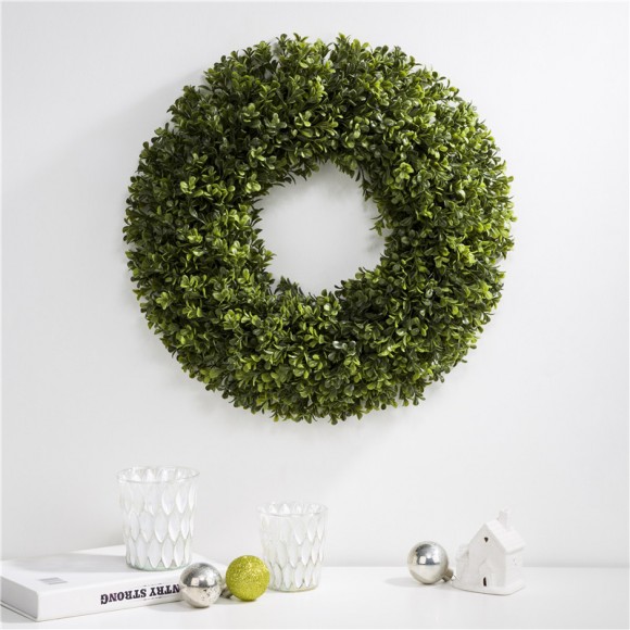 Glitzhome Glitzhome 18"D Artificial Boxwood Wreath