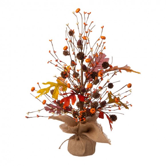 glitzhome Glitzhome 20"H Harvest Table Tree Decor