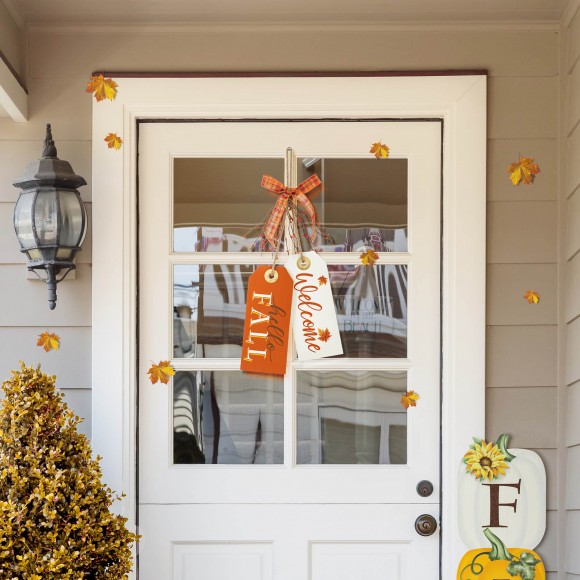 Glitzhome Glitzhome 24"H Fall Wooden Door Hanger