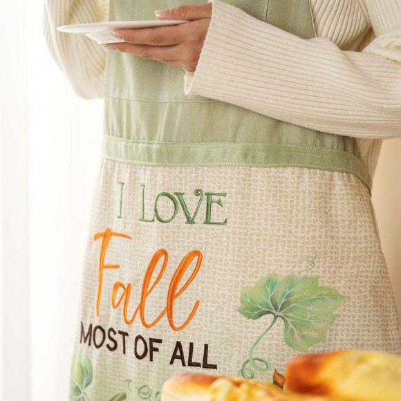 Glitzhome Glitzhome 32"L Fall Pumpkin Apron