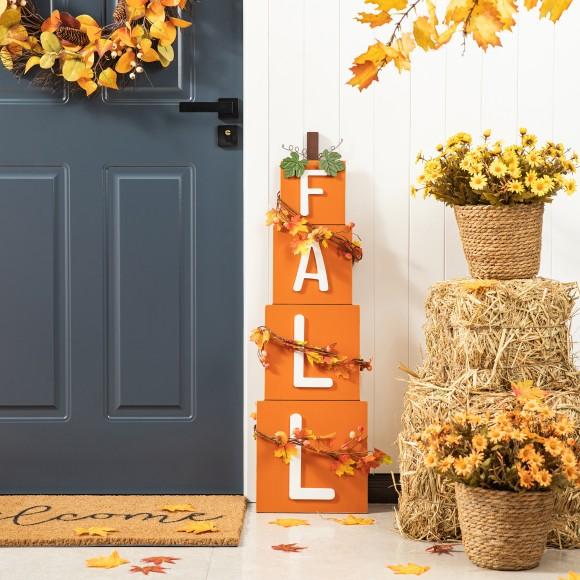 Glitzhome Glitzhome 36"H Wood "FALL" Porch Decor