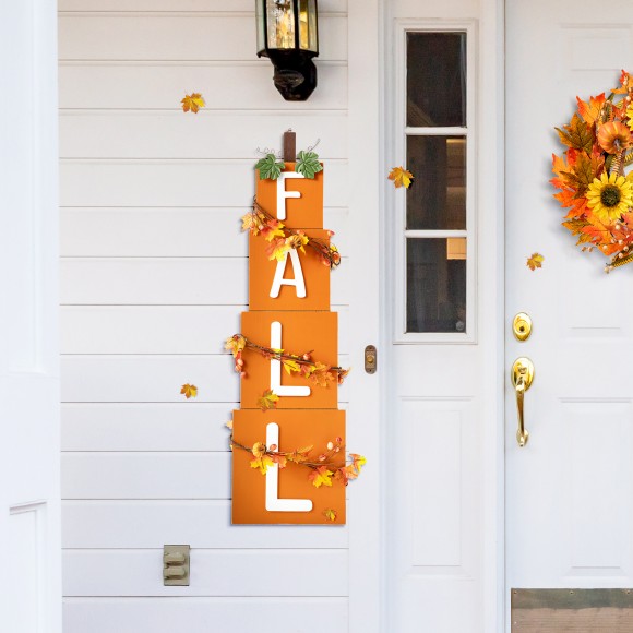 Glitzhome Glitzhome 36"H Wood "FALL" Porch Decor