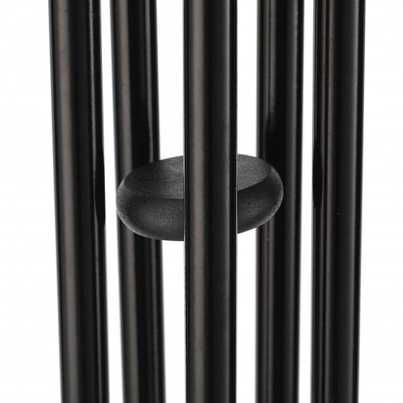 Glitzhome Glitzhome 38"H Metal Black Windchime