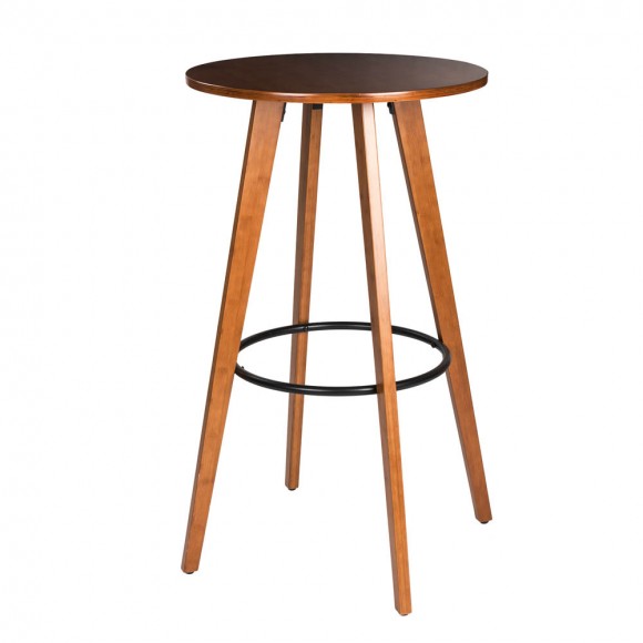glitzhome Glitzhome 40.25"H Bamboo Round Bar Table