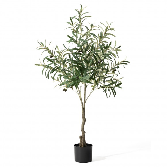 glitzhome Glitzhome 4ft. Faux Olive Tree in Pot