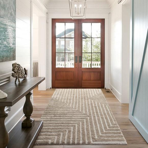 Glitzhome Glitzhome 5" X 8" Geometric Shag Area Rugs