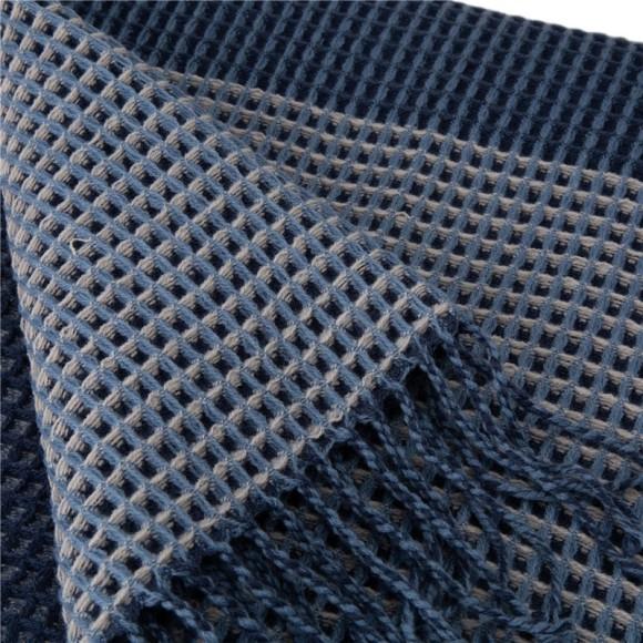 Glitzhome Glitzhome Indigo Acrylic Woven Throw