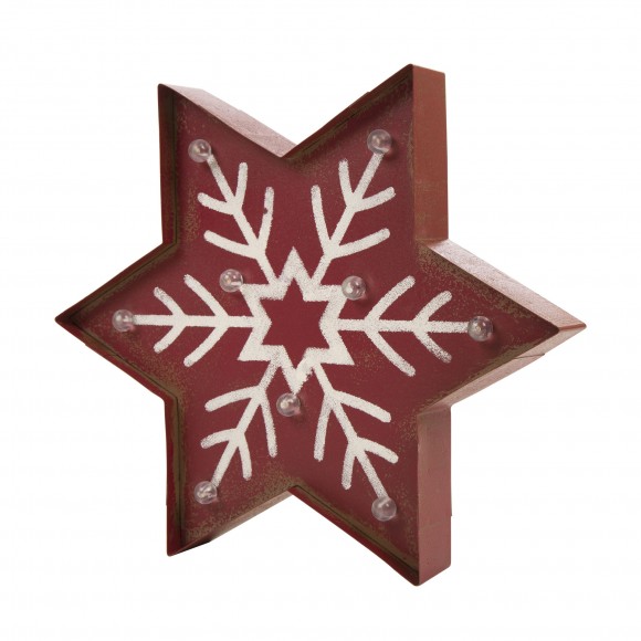 Glitzhome Glitzhome Lighted Snowflake Marquee Sign