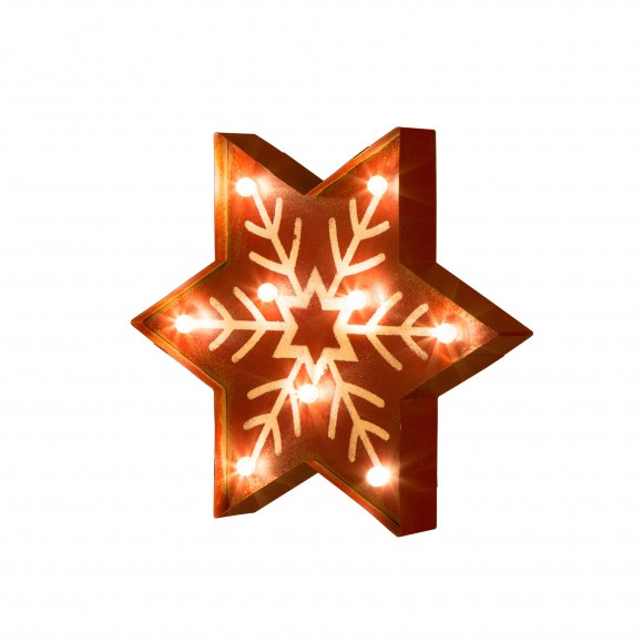 glitzhome Glitzhome Lighted Snowflake Marquee Sign