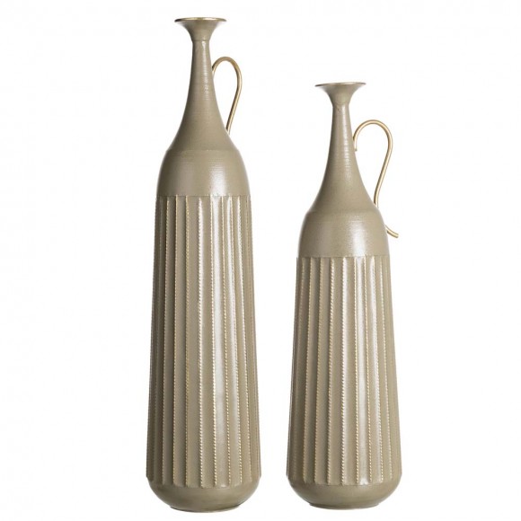 glitzhome Glitzhome Global/Boho Metal Floor Vase Set of 2