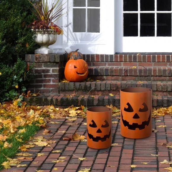 Glitzhome Glitzhome Halloween Jack O Lantern Set Of 2