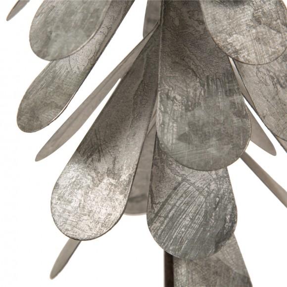 Glitzhome Glitzhome Iron Galvanized Christmas Tree Table Decor 14.5"H