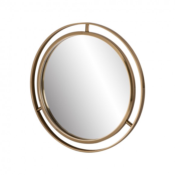 Glitzhome Glitzhome Makeup Mirror 24"D Deluxe Round Gold Wall Mirror