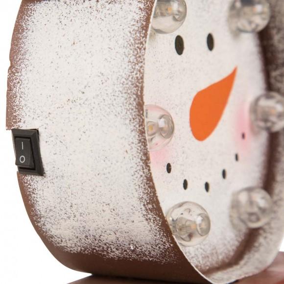Glitzhome Glitzhome Marquee LED Snowman Head & Tree Stocking Holder Set Of 2