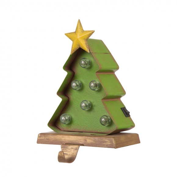 Glitzhome Glitzhome Marquee LED Tree Stocking Holder