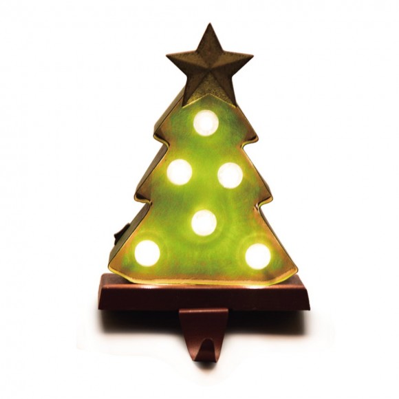 glitzhome Glitzhome Marquee LED Tree Stocking Holder