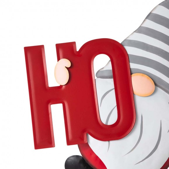 Glitzhome Glitzhome Metal "HOHOHO" Gnome Stake Or Wall Décor (Two Functions)