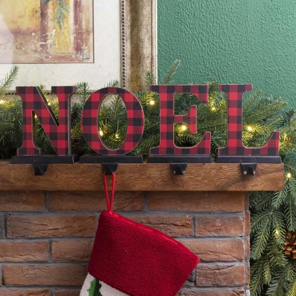 Glitzhome Glitzhome Metal "NOEL" Christmas Stocking Holder Set Of 4