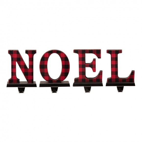glitzhome Glitzhome Metal "NOEL" Christmas Stocking Holder Set of 4