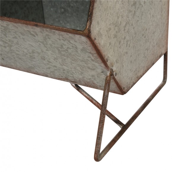 Glitzhome Glitzhome Metal Storage Shelf Organizer Rustic Standing Shelf