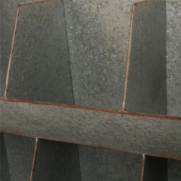 Glitzhome Glitzhome Metal Storage Shelf Organizer Rustic Standing Shelf