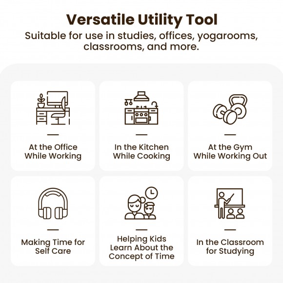 Glitzhome Glitzhome Modern Double-layered Amber Hourglass With White Sand 30-Minute Sand Timers