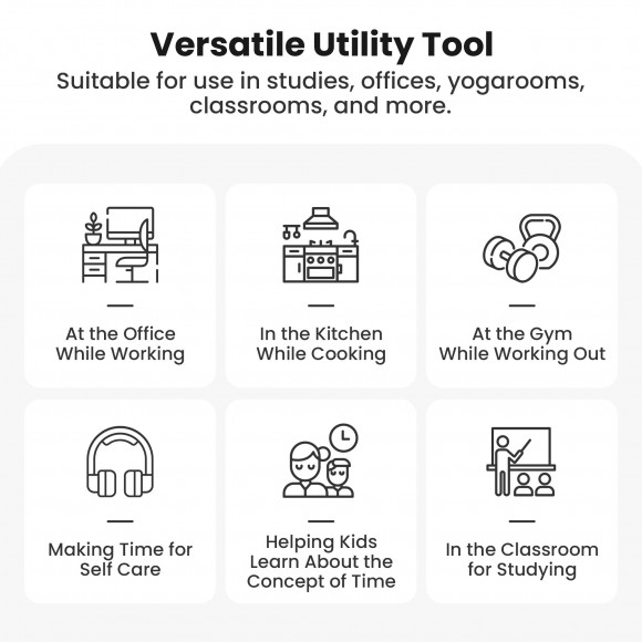 Glitzhome Glitzhome Modern Tri-Layer Hourglass With Black Sand 60-Minute Sand Timers