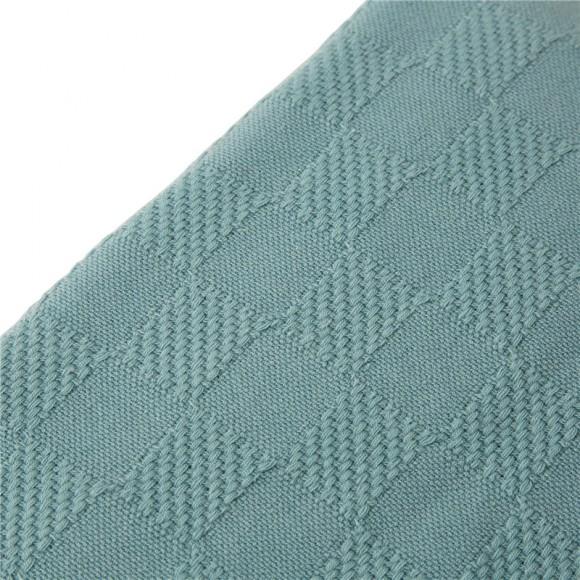 Glitzhome Glitzhome Olive Green Checked Cotton Woven Throw